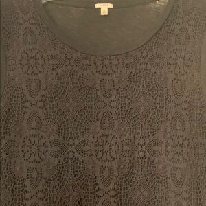 J. Crew black top with lace
